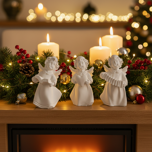 Nuovo Stampo in Silicone Ecologico e Non Tossico per Candele a Forma di Arpa, Serie Cupido, per Decorazioni Natalizie e Matrimoniali - Product Image 6