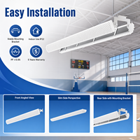 Luces COB para Canchas de Bádminton y Tenis en Interiores, Iluminación Antideslumbrante Tipo Panal, CRI 80, Vida Útil de 50000 Horas para Pistas Deportivas/Gimnasios