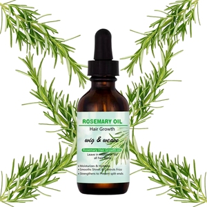 Hair growth oil containing rosemary and castor oil makes hair thicker and longer