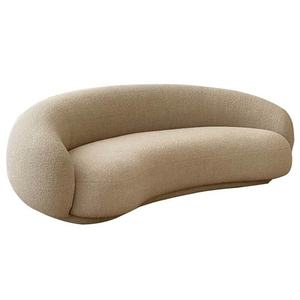 Italienisches Gebogenes Sofa Luxuriöses High-End-Design Maßgefertigte Wohnzimmermöbel Stoffsofa - Product Image 1