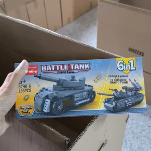 Juego de bloques de construcción educativos para niños, caja pequeña de juguete, modelo Mecha de policía, tema de ciencia ficción de fantasía, plástico ABS Unisex, 50-100 piezas - Product Image 3