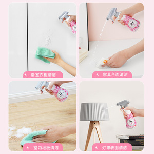 LEC Japanese Foam <b>Cleaner</b> 380ml Multi-functional Household <b>Cleaner</b> for Living Room Bedroom Rose Scent - Product Image 3