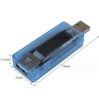 Probador de capacidad de voltaje de corriente Usb, medidor de capacidad, de energía móvil Detector, prueba de batería