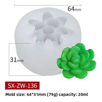 Moule en silicone 3D pour bougies en cire d'abeille, diffuseur d'aromathérapie DIY, moule à pudding et gâteau écologique non toxique