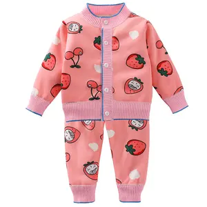 2023 New style baby sweater hot sale fleece baby suit knitted cardigan coat cartoon sweater for children wholesale good price