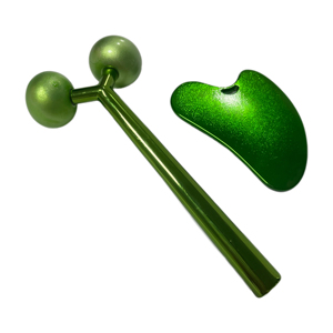 2025 Beauty Skin Lifting Hand Held Acero inoxidable Y Shape 3D Face Roller Masajeador Guasha Board - Product Image 2