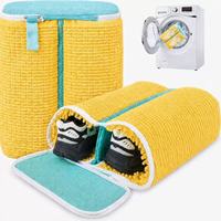 Sac de lavage pour chaussures robuste (lot de 2) avec conception à double compartiment améliorée, sac pour machine à laver et séchoir à baskets