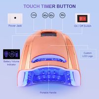 Sèche-ongles professionnel UV LED 98W avec capteur automatique intelligent et écran LCD à 4 minuteurs pour tous types de vernis gel UV