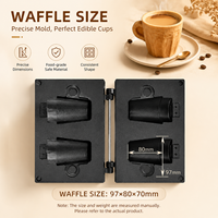 Machine à gaufres et à gâteaux électriques personnalisables avec contrôle de la température, pour usage commercial