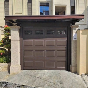 <span class=keywords><strong>Puerta</strong></span> de <span class=keywords><strong>Garaje</strong></span> Seccional Plegable Moderna de Aleación de Aluminio Blanca, Control Remoto Eléctrico, Aislamiento Térmico Automático, Seguridad - Product Image 4