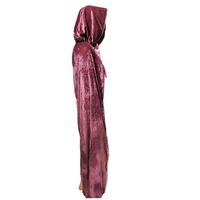 Cape de Sorcière Gothique Renaissance de S-XL Tailles, Tenue de Scène avec Capuche, Costume de Fête Unisexe, Cape à Capuche