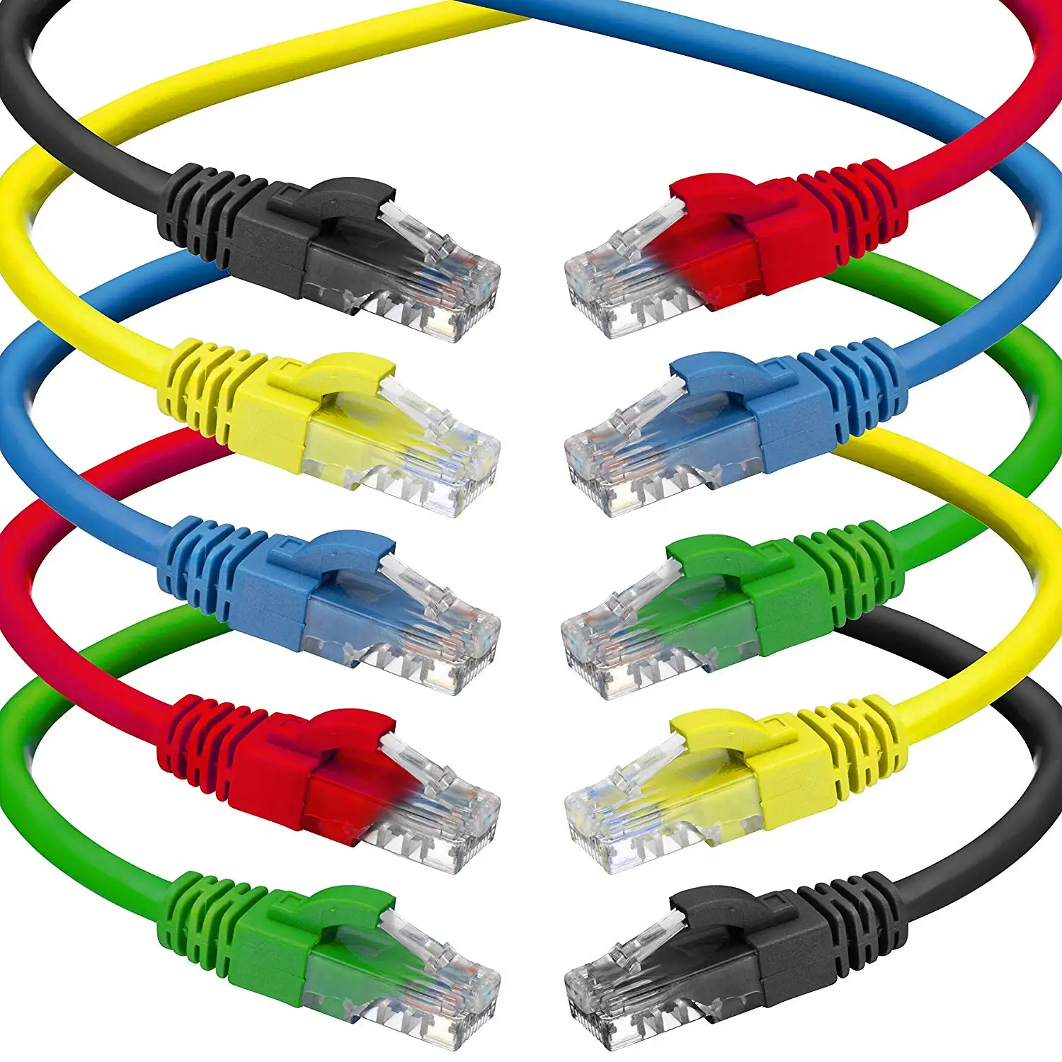 Kabel patch 24awg stranded cat5e cat6 ftp/sftp 3m 10m 15m rj45 cat5e cat6 termurah untuk jaringan komputer