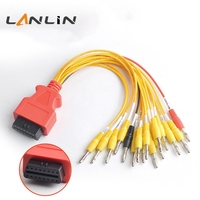 Cable de Extensión de Diagnóstico OBDII Universal de 30 cm, Cable Adaptador de Diagnóstico OBDII Corto para Herramienta de Escaneo de Automóviles