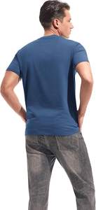 เสื้อยืดแขนสั้นผ้าฝ้าย100% สำหรับผู้ชายสไตล์ทางการพิมพ์ลายโลโก้และดีไซน์แบบกำหนดเอง - Product Image 3