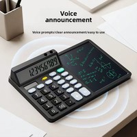 Calculadora Multifuncional con Pantalla Táctil, Control por Voz y Aplicaciones, Alimentada por Batería Solar, Todo en Uno