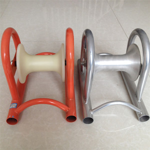 Rodillos de Aluminio de Guía Recta de Una Sola Rueda <span class=keywords><strong>para</strong></span> la Colocación de Cables Subterráneos, Rodillos <span class=keywords><strong>para</strong></span> Tirar Cables Eléctricos - Product Image 6