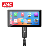 JMC Écran tactile IPS 6 pouces à dégagement rapide pour moto, compatible CarPlay sans fil, Android Auto, GPS, Navi, BT, WIFI 5.0, MIC