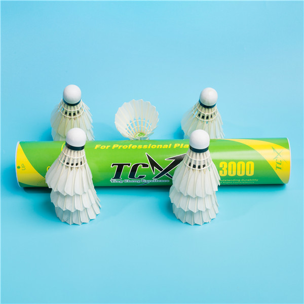 TCX 3000 Cost-effective Responsive Badminton Shuttlecock Good Hand Feel Well-crafted Shuttlecock Suitable for Professional Play