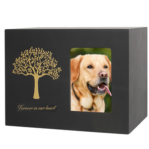 Modern Wooden Pet Cremation Urns Versatile Memorial Caskets for <b>Dogs</b> and Humans Funerals <b>Ashes</b> Storage - Product Image 4