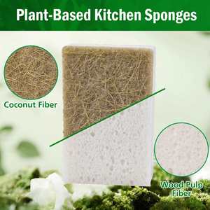 Esponja de Limpieza Multiusos Ecológica de Sisal y Celulosa Natural para Lavar Platos, en Oferta - Product Image 3