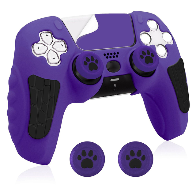Wholesale Game Controller Case Anti-Slip Silicone Cover Skin for PS5 Controller with Thumb Grip Caps