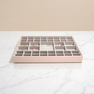 Luxury Custom Velvet Earring Ring Display Tray Factory Price Wholesale for Jewelry Store Stackable Storage - Product Image 1