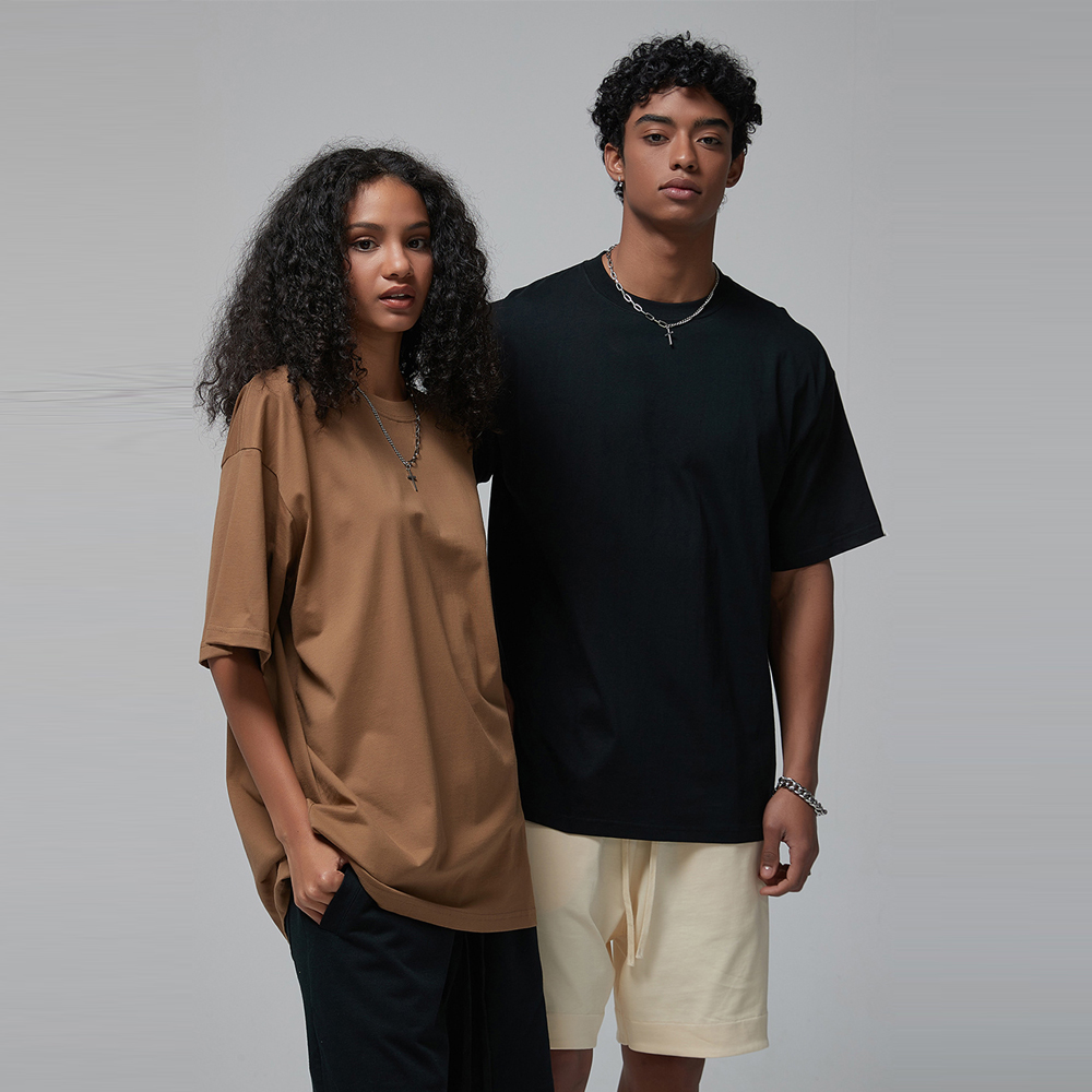 Oversize Women or Men 190g Cotton Sportswear Round Neck Short Sleeve Gym Yoga Top Sports T Shirts Workout