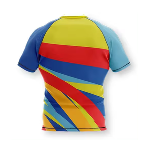 Matériaux de qualité supérieure Rugby Uniforme Mode En Gros T-shirt De Sport Blanc 100% Polyester Respirant Personnalisable Logo Rugby Jersey - Product Image 6