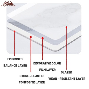 High-Gloss Marble Carbon Crystal 1220 PVC <strong>Plate</strong> Modern Waterproof Floral Pattern Background <strong>Wall</strong> <strong>for</strong> TV Panel Household Use - Product Image 3