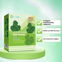 Poudre de légumes lyophilisée personnalisée (Chou frisé et Spiruline) pour boisson solide, jus vert nutritif, fibres alimentaires et perte de poids