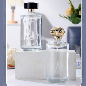 Commercio all'ingrosso 250ml chiaro vetro rotondo bottiglie di <span class=keywords><strong>profumeria</strong></span> vuota bottiglia di <span class=keywords><strong>profumo</strong></span> 250ml con scatola personalizzata per la cura della pelle crema collirio - Product Image 3