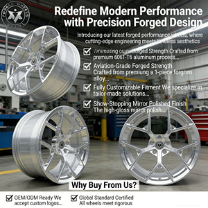 Jantes forgées Viaol à <span class=keywords><strong>5</strong></span> branches, 18, 19, 20, 21, 22 pouces, PCD personnalisé, ET, finition miroir argenté, en alliage, compatibles BMW, Mercedes, Audi, Tesla - Product Image 5