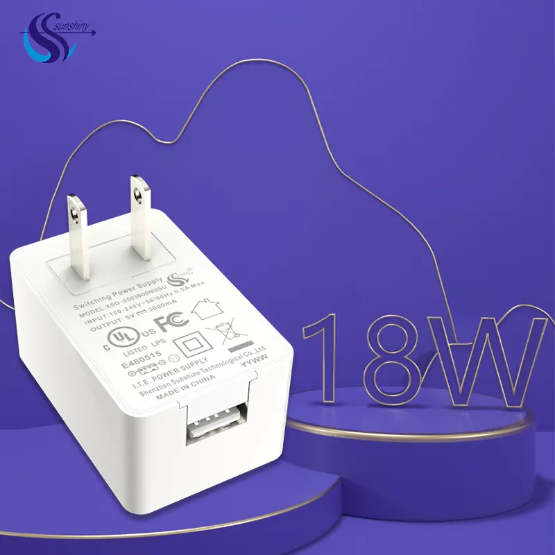 ที่ชาร์จโทรศัพท์มือถือ15W 18W แบบ5V 1a 2a 3a 1.5a ที่ชาร์จเดินทางอเนกประสงค์สำหรับ Kcc Rcm Ul Fcc Cb Ce Saa Pse Certificate