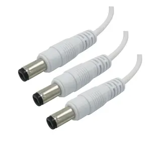 AOHUA 5.5 2.1 2.5mm 4A 20 22 24AWG tel erkek kadın hızlı bağlantı 12v dc konnektörler jack kablo ile