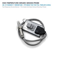 Capteur NOx 24V pour camions MAN TGX TGS TGL TGM 51154080017 5WK96722B 51154080008 Capteur d'oxyde d'azote Euro 6 2012-2024