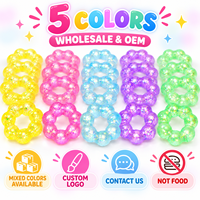 Bracelet anti-stress en maltose, jouet sensoriel souple en forme de donut, artefact créatif de décompression