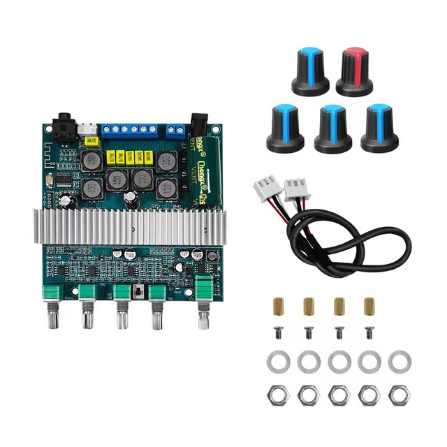 TPA3116 Bluetooth 5.0 High Power 2.1 Overweight Subwoofer Digital Power Amplifier Board 12-24V
