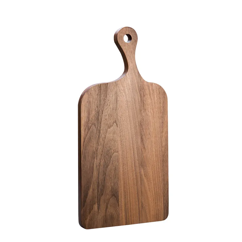 Walnoot Hout Snijplank Met Handvat Houten Charcuterie Board Voor Brood Vlees Vruchten Kaas En Serveren Slager Blok Snijden