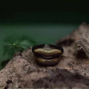 แหวนแฟชั่น สแตนเลสสตีล 316L ชุบทอง PVD ทนทาน ปรับขนาดได้ - Product Image 3