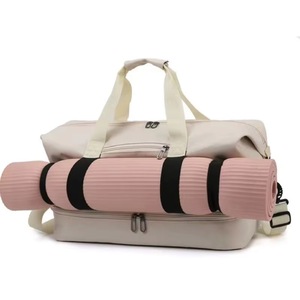 Sac de sport fourre-tout pour femme, échantillon gratuit, vêtements Oxford multicolores, imperméable, grande capacité, avec porte-tapis de yoga. - Product Image 6