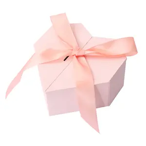 크리 에이 티브 하트 모양의 이중 문 발렌타인 데이 선물 상자 결혼식 날짜 손 선물 상자 립스틱 향수 포장 상자