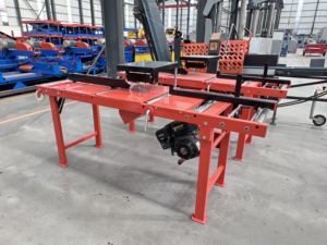 Wheeled Portable Single Blade Edger No Electricity Required Outdoor Sawmill Lumber Slab Edge <b>Trimming</b> Cutting <b>Machine</b> - Product Image 5