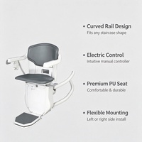 Fauteuil monte-escalier électrique motorisé pliable à batterie pour hôpital et usage domestique, aide aux personnes âgées