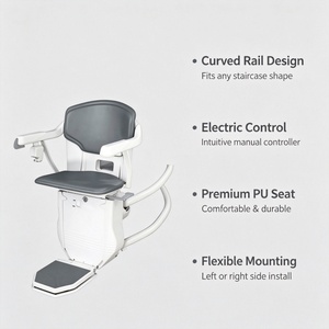 <span class=keywords><strong>Silla</strong></span> Salvaescaleras Eléctrica Plegable <span class=keywords><strong>con</strong></span> Batería, Motorizada, para Uso Hospitalario y Doméstico, Asistencia para Personas Mayores - Product Image 4