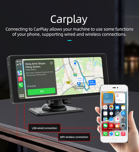 Không dây Carplay <span class=keywords><strong>MP5</strong></span> xe máy nghe nhạc 10 inch màn hình cảm ứng 1080P máy ảnh lái xe ghi âm xe DVD <span class=keywords><strong>Player</strong></span> - Product Image 2
