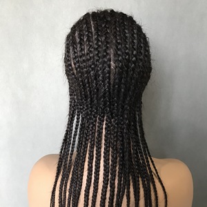 Perruque complète en dentelle, dreadlocks africaines en cheveux naturels, tressées à la machine à double trame, modèle <span class=keywords><strong>tresses</strong></span> Viking, pour l'e-commerce transfrontalier - Product Image 3