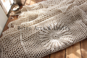 Gran oferta tradicional de Bajo MOQ personalizado <span class=keywords><strong>Beige</strong></span> 100% algodón manta de ganchillo a mano tiro - Product Image 3