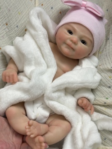 <span class=keywords><strong>Bambola</strong></span> Reborn Realistica per Bambine, in Silicone Platino, <span class=keywords><strong>Bambola</strong></span> di Moda Realistica, Neonato Dormiente, 15-30 cm, Giocattolo Regalo - Product Image 2