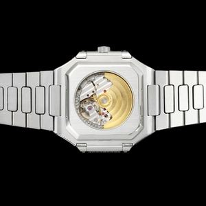 Reloj mecánico de cristal de 45 mm con diamantes, diseño lujoso, elegante reloj de pulsera para hombre de un diseñador renombrado. - Product Image 4