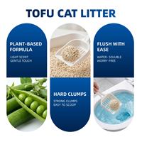 Lettiera per Gatti al Tofu - 99,9% Senza Polvere, Biodegradabile, Ecologica, in Fibra Vegetale Organica PeaFiber Pro